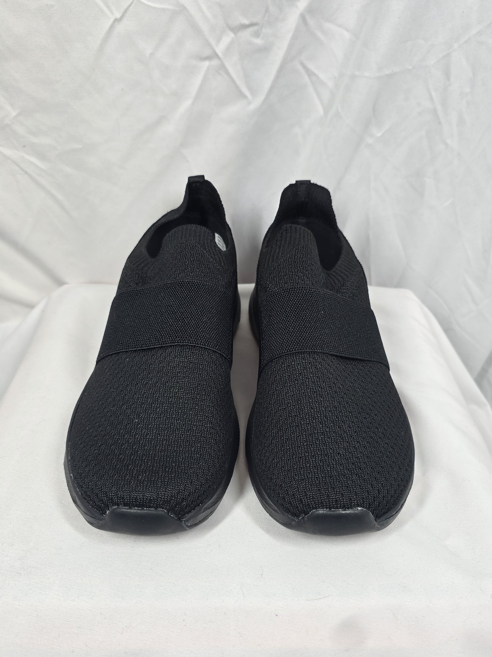 Athletic Works Black Knit Slip-On Banded Jogger Sneakers Size 8.5W